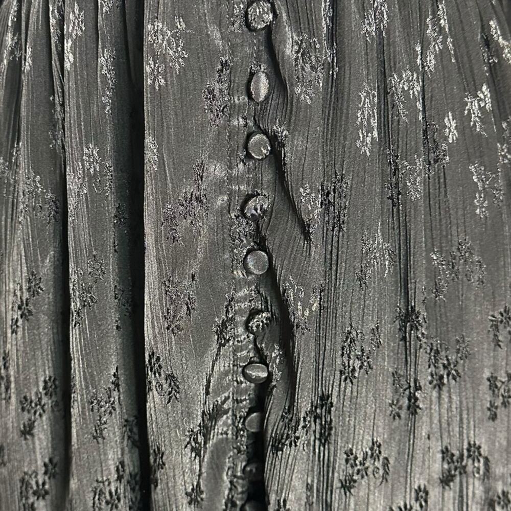 Free People Ethereal Witchy Fairy Cha Cha Maxi Dress Black Small Bohemian Goth - Picture 9 of 14